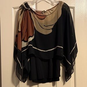 Anthropologie Tiny Black and Brown Women's Blouse